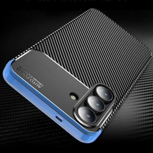 Samsung Galaxy S25 FE Techsuit - CarbonFiber - Fekete tok - 2
