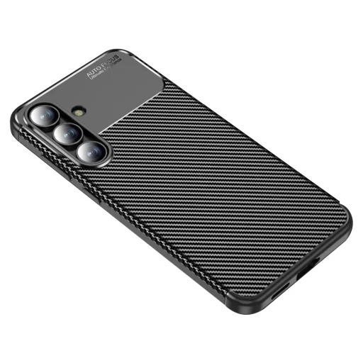 Samsung Galaxy S25 FE Techsuit - CarbonFiber - Fekete tok - 1