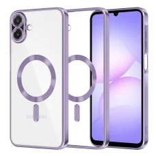 Samsung Galaxy A07 4G Light Purple Techsuit - Luxury Crystal MagSafe tok