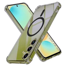 Samsung Galaxy S24 FE Füstfekete Techsuit Shockproof Clear Silicone MagSafe tok