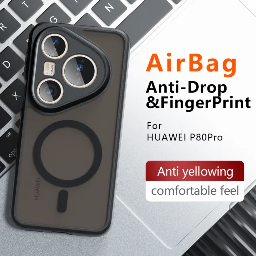 Huawei Pura 80 Pro Techsuit - PureFrost MagSafe - Frosted Black tok - 5