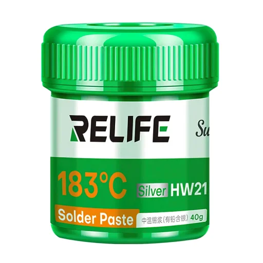 Relife HW21 forrasztópaszta, 40g, olvadáspont 183 fok - 1