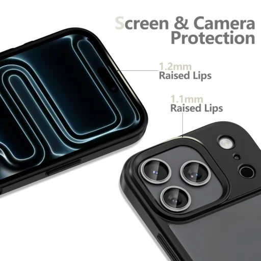 iPhone 17 Pro Tech-protect Magmat Matt Fekete tok - 2
