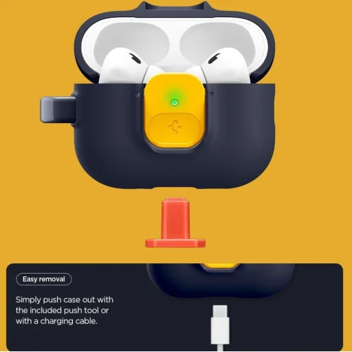 Apple AirPods Pro 3 Spigen Nano Pop tok Áfonya Tengerészkék - 3