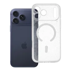 Clear Mag Cover átlátszó, csillámos MagSafe-tok iPhone 18 Pro Max / 17 Pro Max készülékhez, kameravédelemmel (STR)
