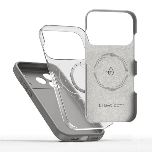 iPhone 17 Pro Max Tech-protect Silicone Magsafe tok Sötétszürke - 2