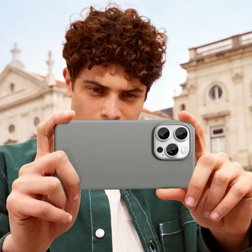 iPhone 17 Pro Max Tech-protect Silicone Magsafe tok Sötétszürke - 5