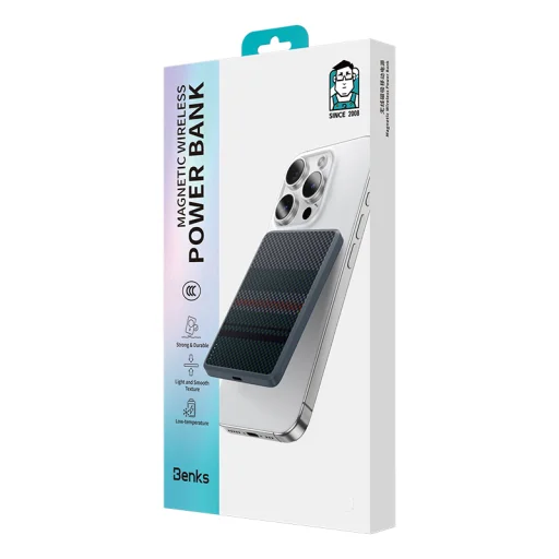 Benks Power bank 5000mAh MP15 ArmorGo Aurora Light - Type C - mágneses indukciós töltéssel - 9