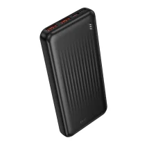 Borofone Power Bank 10000mAh BJ80 Clever - 2xUSB + Type C - QC 3.0 22,5W PD 20W fekete,