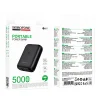 Borofone Power Bank 5000mAh BJ81 Stability - USB - fekete thumbnail