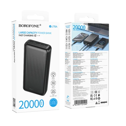 Borofone Power Bank 20000mAh BJ78A Clever - 2xUSB - black - 6