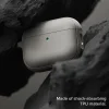 Apple AirPods Pro 3 Meleg Szürke Ringke Onyx Mágneses Védőtok, Csúszásmentes Textúrával, Karabiner Lyukkal tok thumbnail
