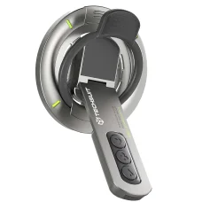 AluStandX (SB1) Szürke Techsuit - Mágneses Gyűrűtartó, 360° Állítható Állvány, Csúszásmentes Szilikon Gyűrű, Világító Csík Dizájn