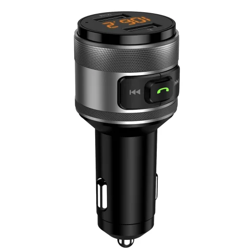 FM Transmitter Techsuit VoltTune (MFM1) - Dual-USB, QC3.0, MP3 Lejátszó Funkció, Bluetooth - Fekete - 4