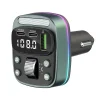 FM Transmitter Techsuit EchoDrive (MFM3) - Dual PD35W, Bluetooth V5.4, U-Disk zenéléshez, Basszusbeállítás - Fekete - 3