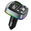 FM Transmitter Techsuit EchoDrive (MFM3) - Dual PD35W, Bluetooth V5.4, U-Disk zenéléshez, Basszusbeállítás - Fekete - 4