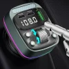 FM Transmitter Techsuit EchoDrive (MFM3) - Dual PD35W, Bluetooth V5.4, U-Disk zenéléshez, Basszusbeállítás - Fekete - 6