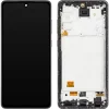 LCD kijelző modul MP Samsung Galaxy A72 5G A726 / A72 A725, OLED verzió, utángyártott, fekete - 1