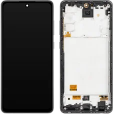 LCD kijelző modul MP Samsung Galaxy A72 5G A726 / A72 A725, OLED verzió, utángyártott, fekete
