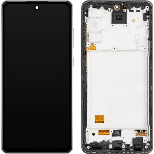 LCD kijelző modul MP Samsung Galaxy A72 5G A726 / A72 A725, OLED verzió, utángyártott, fekete - 1