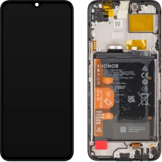 LCD kijelző modul Honor X5-hoz, akkumulátorral, fekete