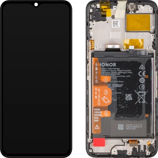 LCD kijelző modul Honor X5-hoz, akkumulátorral, fekete - 1