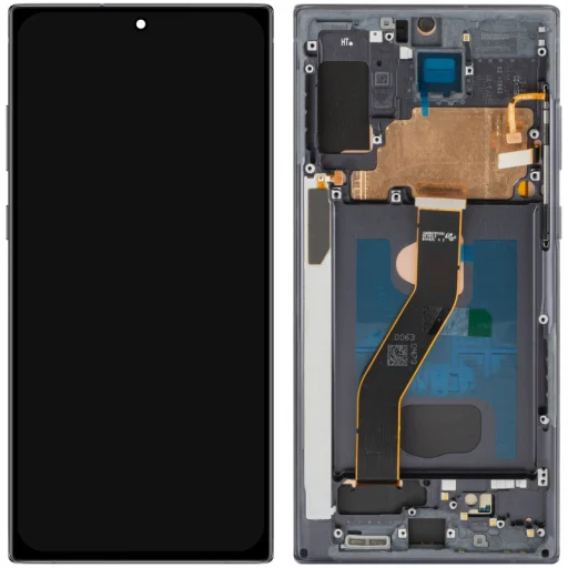 LCD kijelző modul MP Samsung Galaxy Note 10+ N975 készülékhez, OLED verzió, utángyártott, fekete - 1