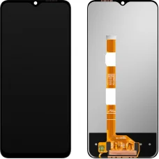 Vivo kijelző modul MP tok - vivo Y17s / Y28 / Y33s / Y33t, keret nélkül, utángyártott, fekete