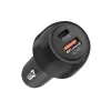 Car Charger Techsuit CarbonVolt (C7) – Gyors töltés 48W, USB, Type-C, QC3.0 18W, PD30W – Fekete - 5