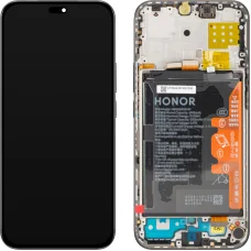 Honor X8c LCD kijelző modul akkumulátorral, Éjfekete