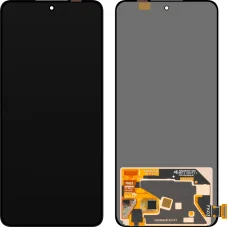 Realme 14T / 14, OLED verzió, keret nélkül, utángyártott fekete üvegfólia