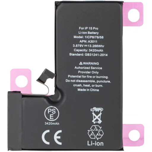 Akkumulátor Apple iPhone 15 Pro-hoz, 3274mAh Diagnosztikai Magas Kapacitású - 1