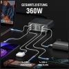 Töltőállomás 4smarts Asztali Töltő Lucid GaN DIY 360W 5xUSB-C 1xUSB-A szürke thumbnail