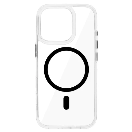 Fényes Magsafe Átlátszó Tok iPhone 16 Pro fekete tok - 2