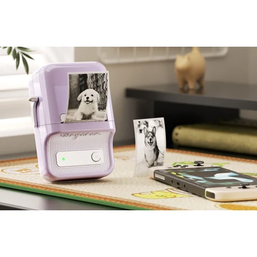 Niimbot B21 Pro hordozható címkenyomtató (lila) - 6