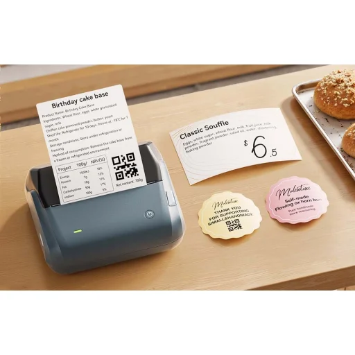 Niimbot B4 hordozható címkenyomtató (űrkék) - 9