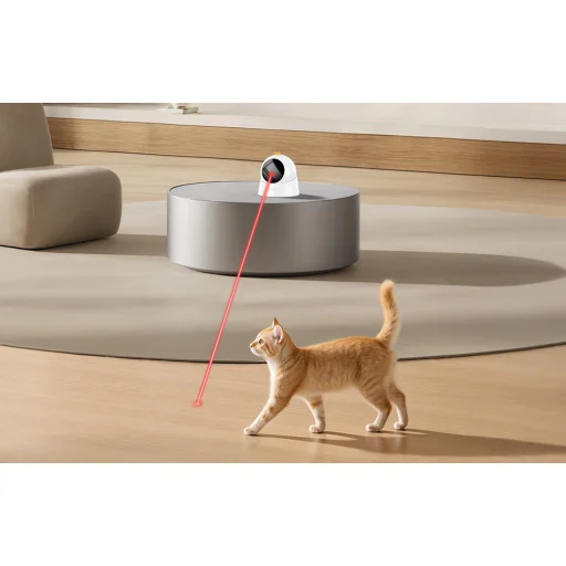 Fehér Rojeco Egg Laser Cat Toy - 2