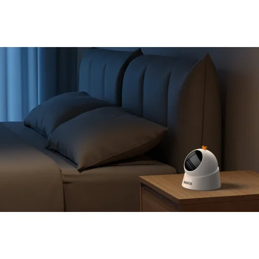 Fehér Rojeco Egg Laser Cat Toy - 6