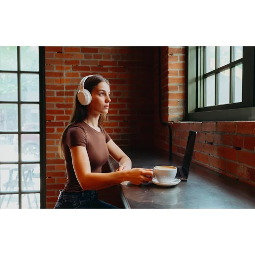 Edifier W820NB Plus V25 fejhallgató (krém) - 11