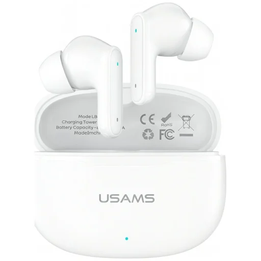 USAMS E05 TWS Bluetooth 6.0 vezeték nélküli fülhallgatók fehér - 1