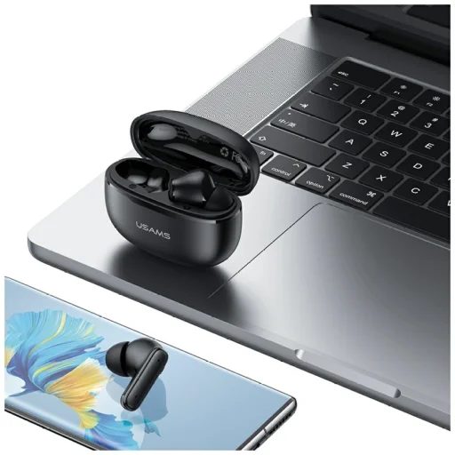 USAMS E05 TWS Bluetooth 6.0 vezeték nélküli fülhallgató fekete - 3