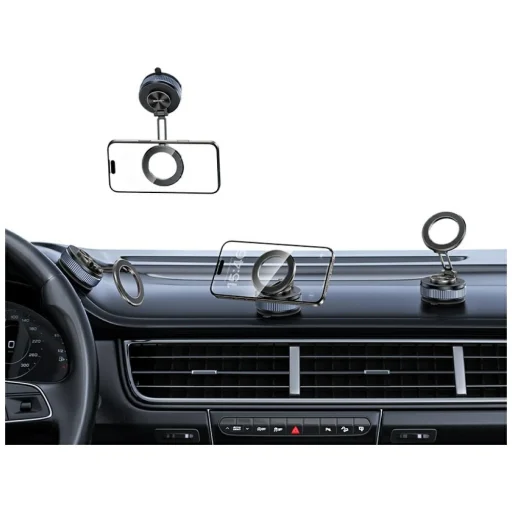 USAMS ZJ084 mágneses telefontartó sötét titán - 4