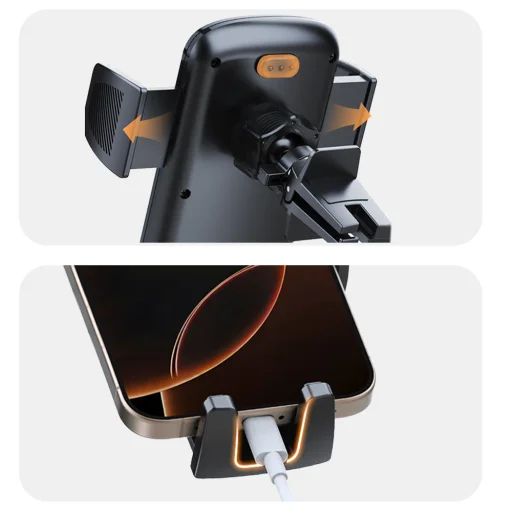 Blavec autós telefontartó BH-19 szélvédőhöz (BH19-WSB) fekete - 5