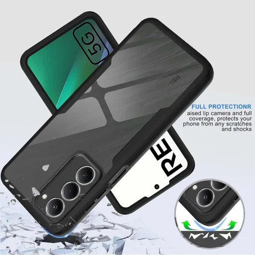 Xiaomi Redmi 15 4G / Redmi 15 5G Techsuit - ColorVerse 360 Series + Képernyővédő - Fekete tok - 5