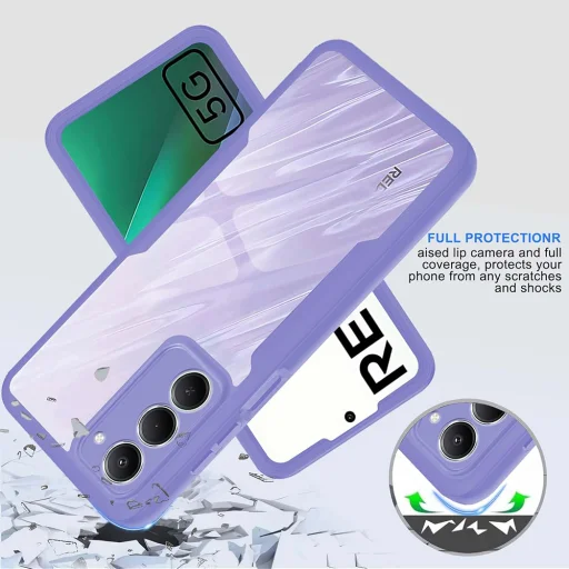 Xiaomi Redmi 15 4G / Redmi 15 5G Pink Techsuit ColorVerse 360 Series + Képernyővédő tok - 2