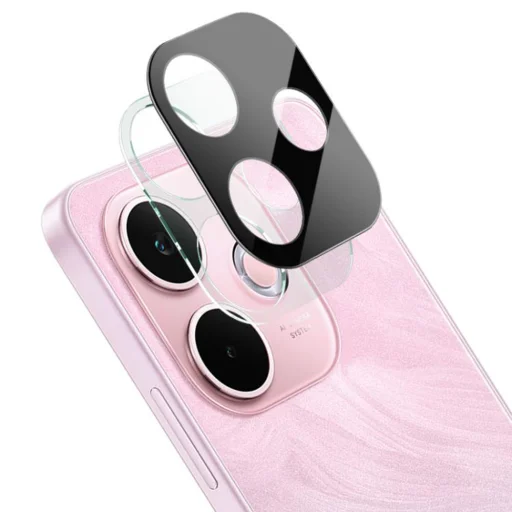 Oppo A5 Pro 4G / A5 Pro 5G Fekete Techsuit - Full Camera Glass üvegfólia - 2