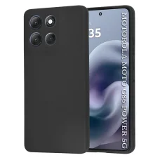 Motorola Moto G86 Power Techsuit SoftFlex Fekete tok