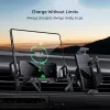 Car Holder Techsuit ModoDock (SW1) vezeték nélküli töltéssel - 360°-os forgás, Kettős motor intelligens érzékelés, 15W - Fekete - 2