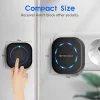  Wireless Doorbell Buzzzly (SU1) Vezeték nélküli csengő - Vízálló, 36 Egyedi dallam, 4 Hangerőszint, 5 Mód: Zene/Villogás - Fekete - 4