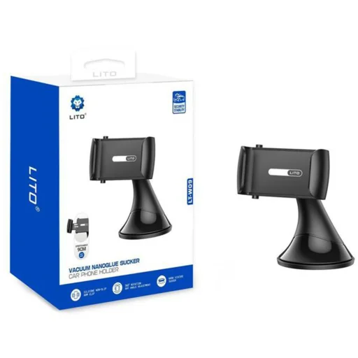 Lito Autós tartó Nano Glue Sucker (LT-W09) - Műszerfalra, Szélvédőre, Csúszásmentes, Fúrás nélküli, 360°, Ultra könnyű - Szürke - 1
